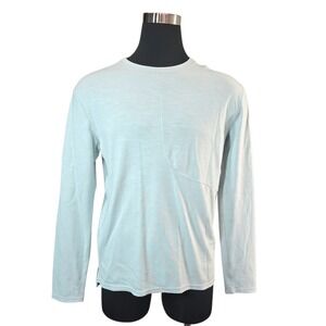 Hoka One One‎ Long Sleeve Performance Shirt M Polyamide Wool Blend Mint